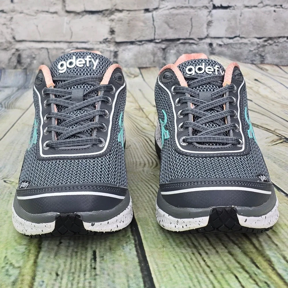 Gravity Defyer G-Defy Womens Size 7 Grey Pink Athletic Walking Shoes TB9024FGP-M - Picture 4 of 9